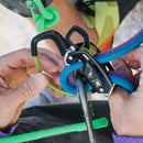 Dispositivo de aseguramiento Edelrid GIGA JUL Modo 2 en 1 Compatibilidad con cuerda de 8,5-10,5 mm
