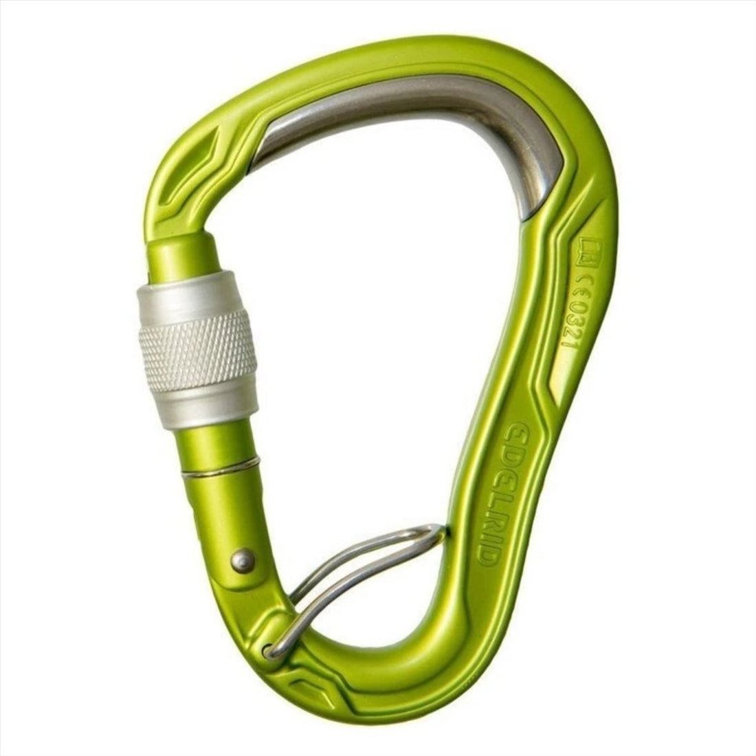 Edelrid HMS Kuloodporny karabinek z nakrętką i pierścieniem Slate Sprzęt wspinaczkowy szary