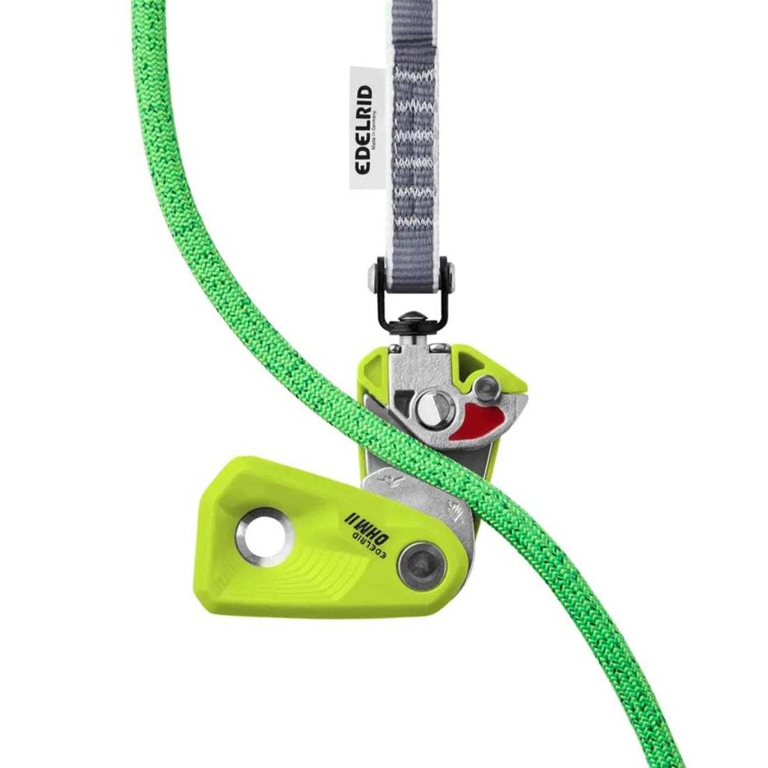 Edelrid Ohm Assisted Bremswiderstand Gerät hilft leichtere Treuungsgrüne