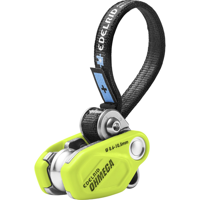 Edelrid Ohmega Climbing Brake Assistant with Pulley 8.6–10.5mm Rope Oasis - GoMilitar