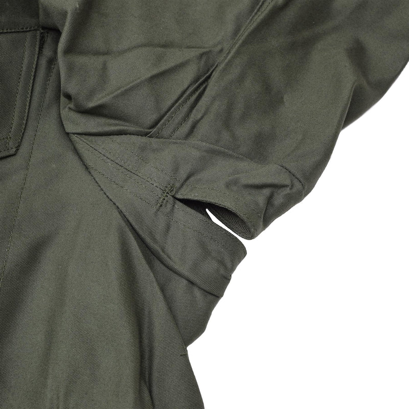 Genuine Belgian army field jacket M64 military cotton waterproof parka Olive NEW