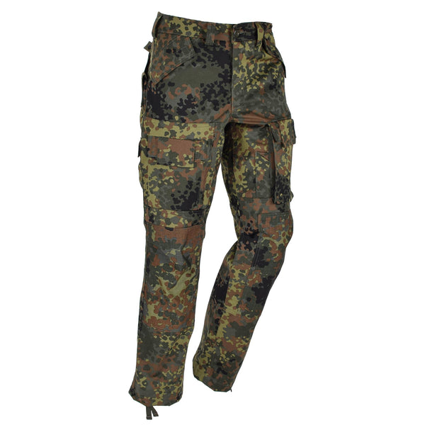 Leo Kohler Army Combat Tactical Pants Flecktarn Camo Forced Cargo Field Trousers