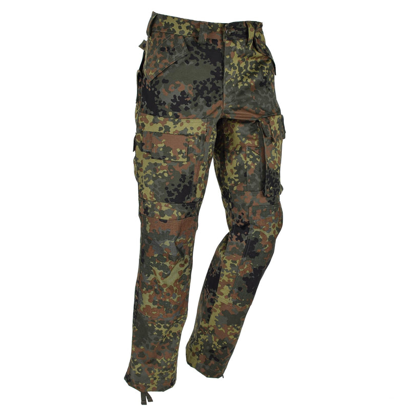 Leo Kohler Army Combat Tactical Pants Flecktarn Camo Forced Cargo Field Trousers