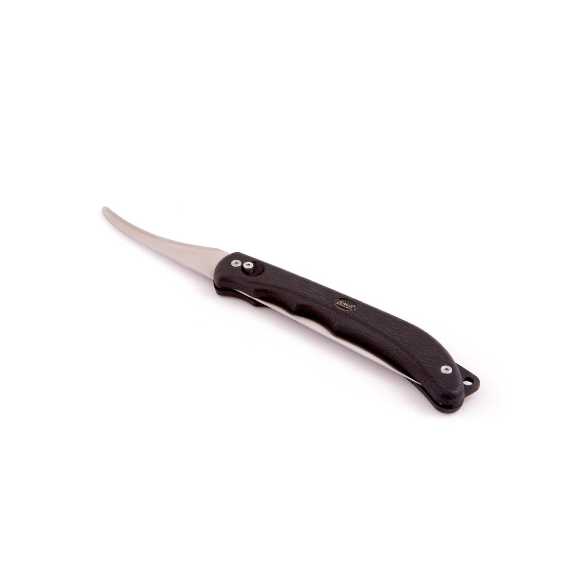 Couteau à fileter DUO de marque EKA ouvre-intestin de marin en acier 59 HRC manche en caoutchouc gaine