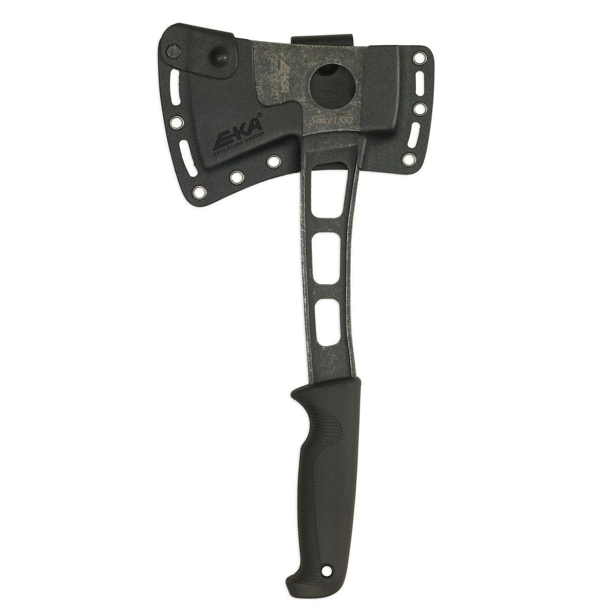 EKA Brand EKA HatchBlade W1 hand axe lightweight black G10 handle 12C27 steel