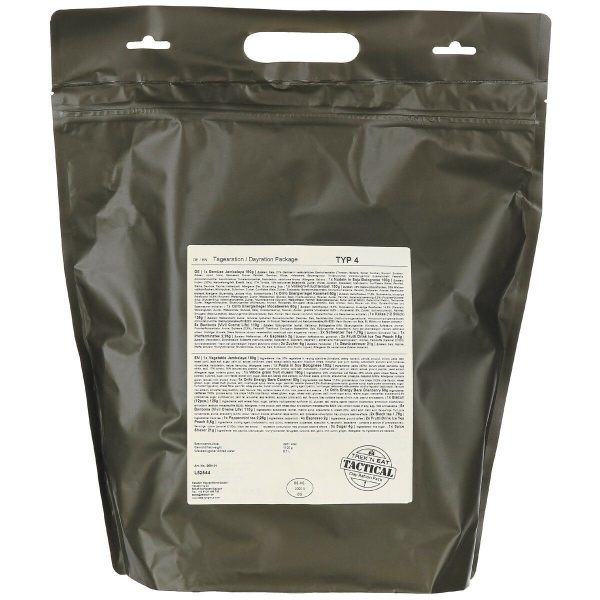 Emergency Ration Army Survival Food Day Ration (TYP4) - GoMilitar