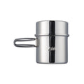ESBIT Brand stainless steel pot capacity indicator camping trip water heating