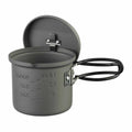 Esbit Leichtgewichtetes Topf 625ml Camping Hartanodierter Aluminiumklappgriff Grau Grau