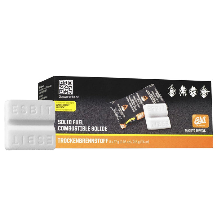 Esbit Pastillas de combustible sólido 8 x 27g Marca de alta calidad para estufa o encendedor - GoMilitar