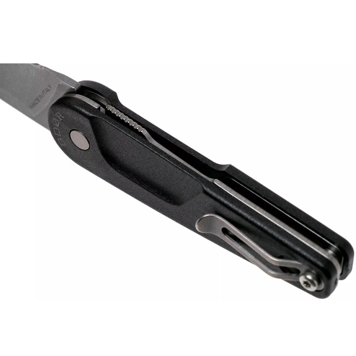 ExtremaRatio BD0 R BLACK folding leaf shape pocket knife N690 steel nylon handle