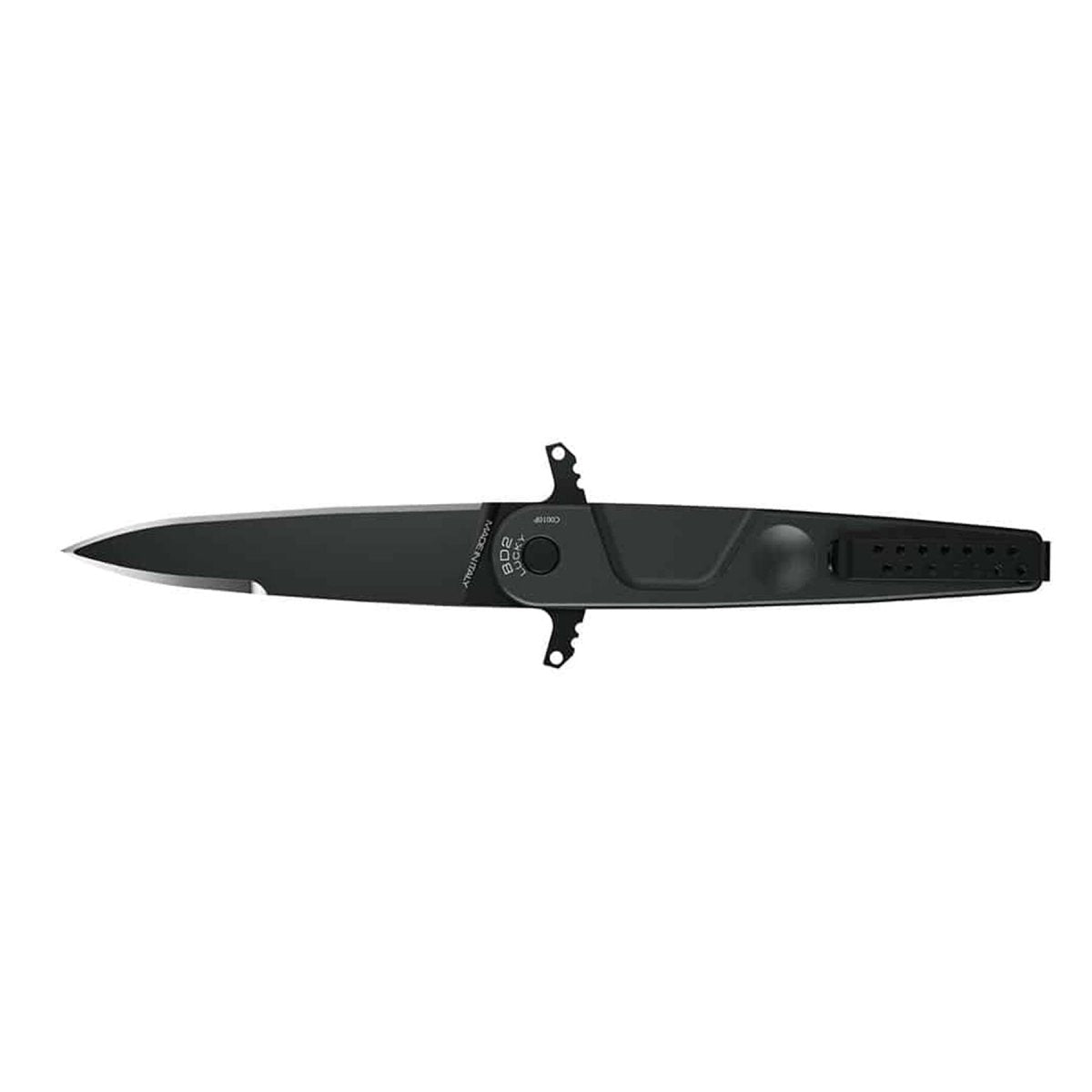 ExtremaRatio BD2 LUCKY BLACK pocket knife Bohler N690 steel plain edge blade