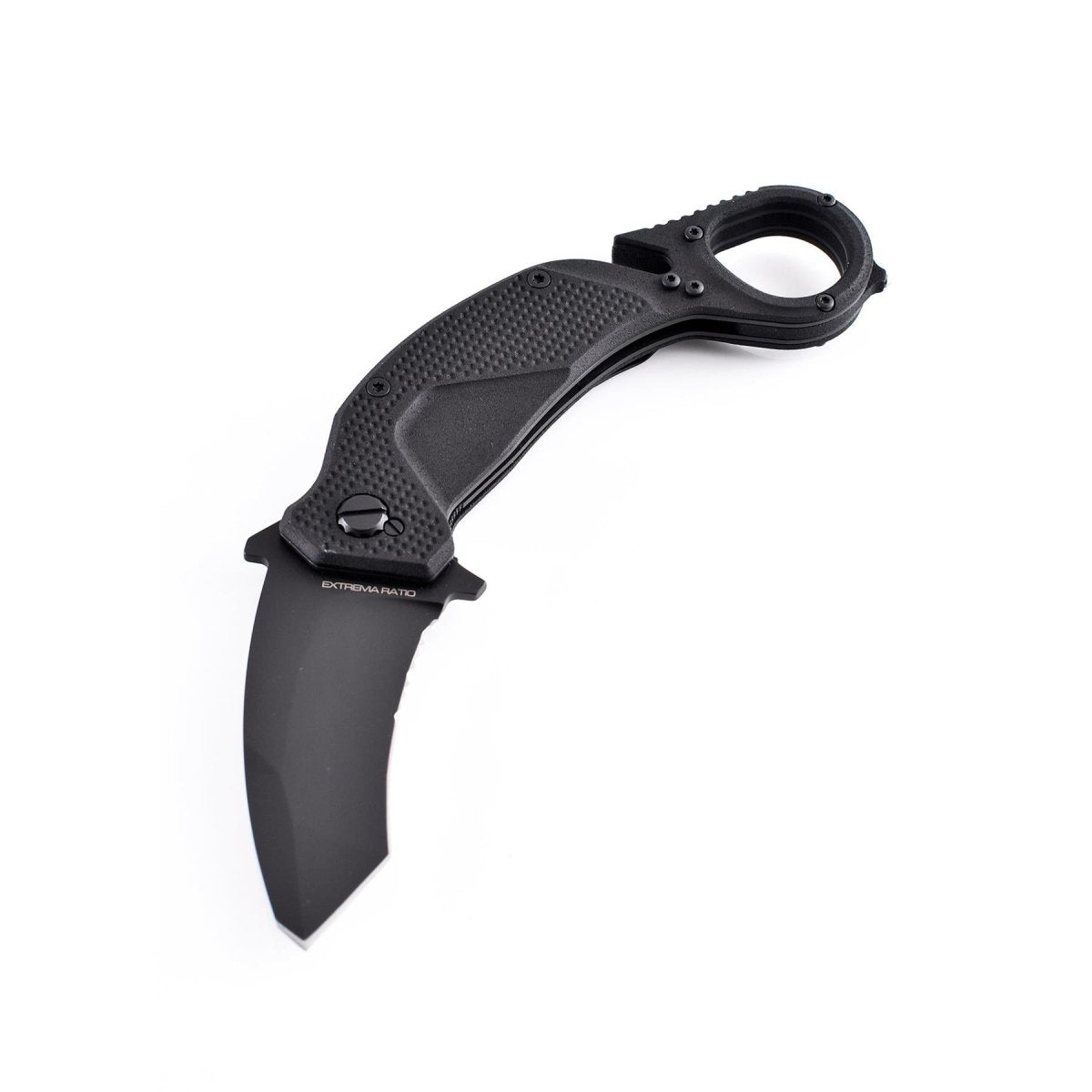 Coltello tascabile pieghevole ExtremaRatio NIGHTMARE BLACK tanto karambit inox N690