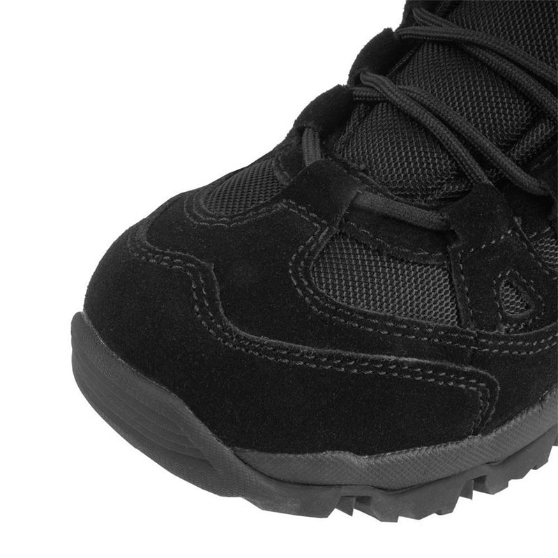 Mil-Tec Squad Boots Mid Calf Round Sole Camping Outdoor Black Suede schoenen