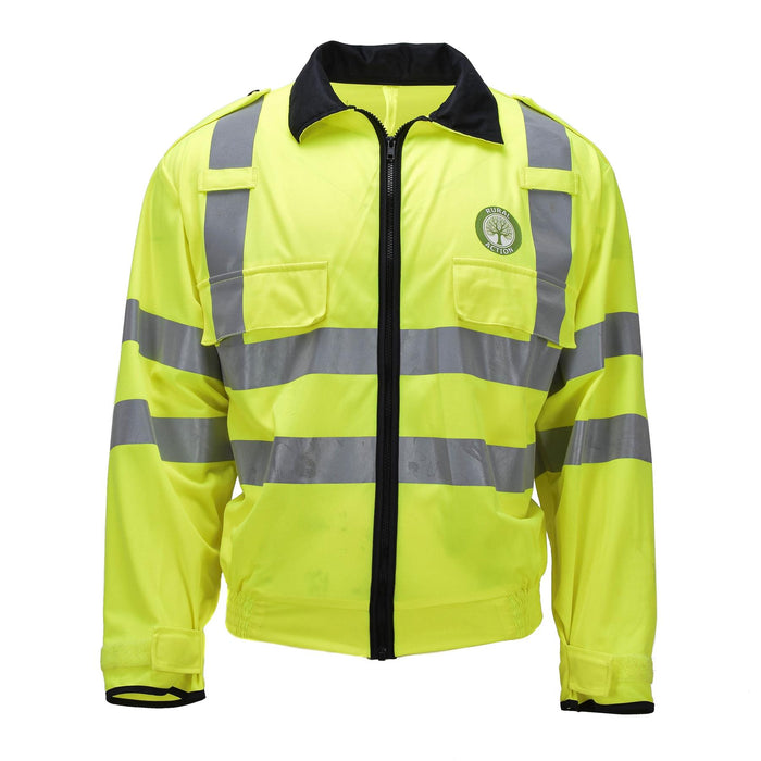 Chaqueta de alta visibilidad de voluntarios de la comunidad escocesa original Ropa de trabajo amarilla reflectante