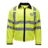 Chaqueta de alta visibilidad para voluntarios de la comunidad escocesa original Ropa de trabajo amarilla reflectante