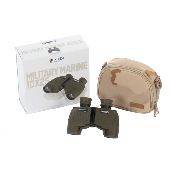 Steiner Binolets Wojskowy Marine 10x25 Olive Rugged Auto Focus Hunting Optics