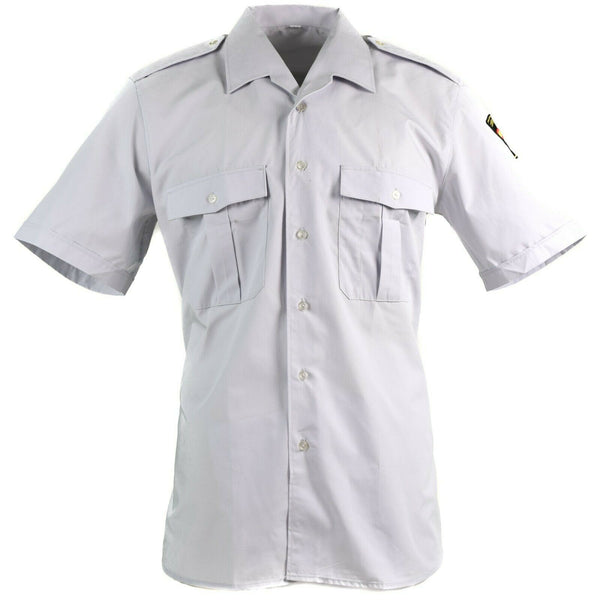 Camisa de policía española genuina camisa gris militares de mangas cortas nuevas