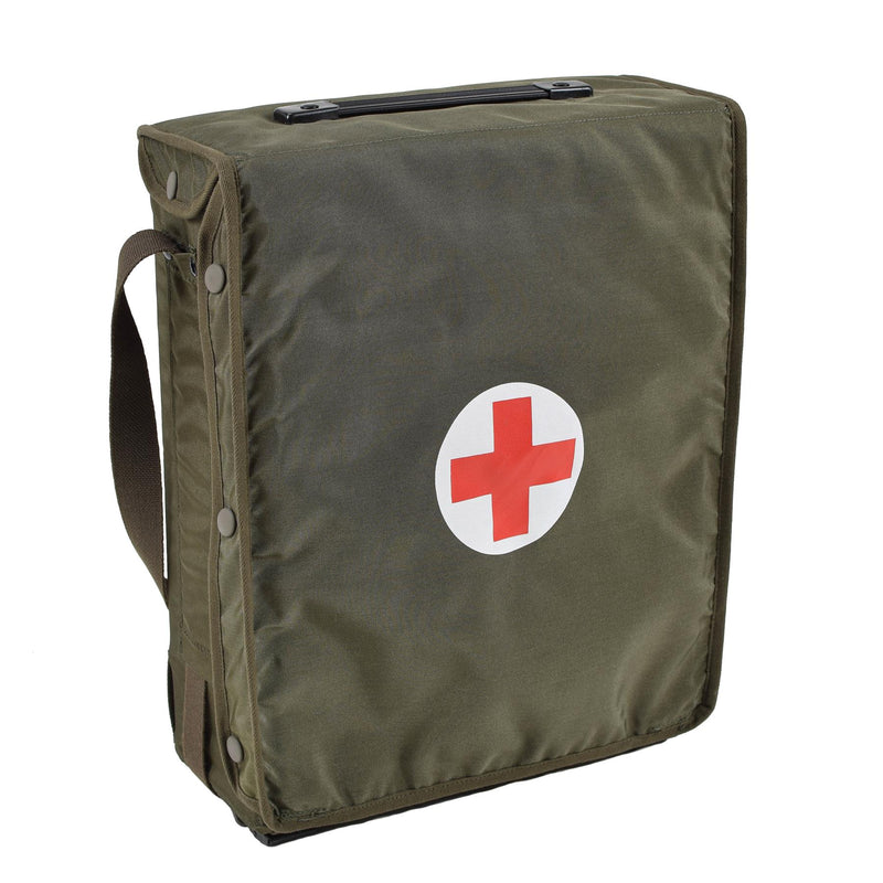Bolsa de primeros auxilios del ejército austriaco original de los primeros auxilios Olive Doctor Medical Survival