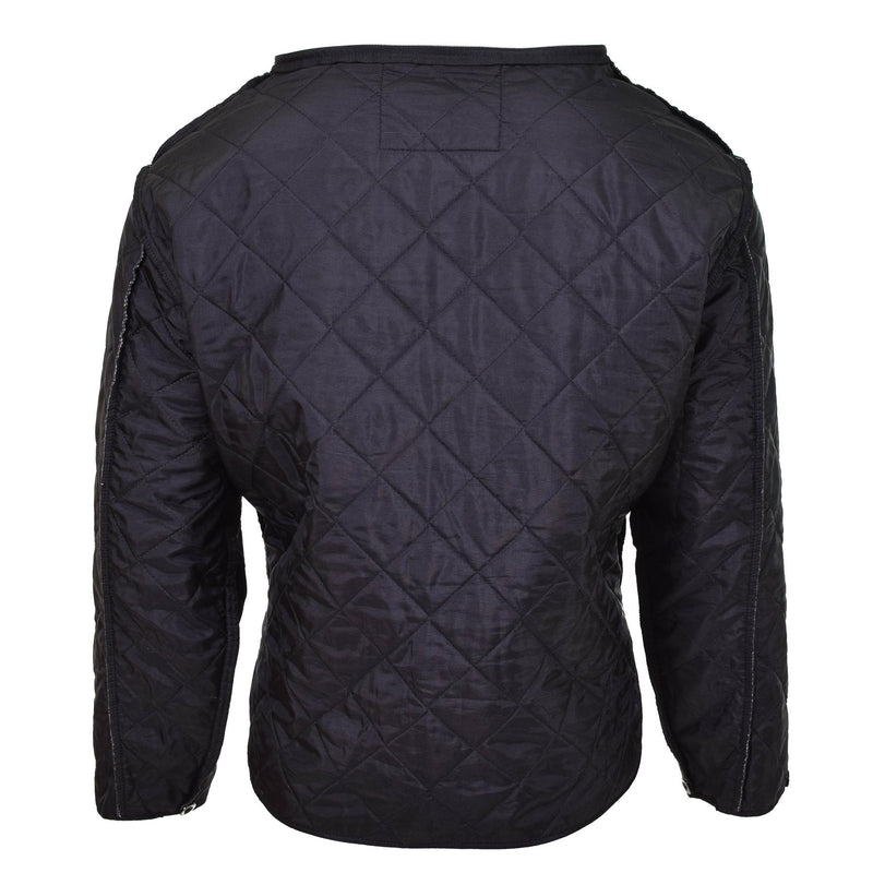 Original niederländische Militär-Steppjacke mit schwarzem Innenfutter, warm und leicht