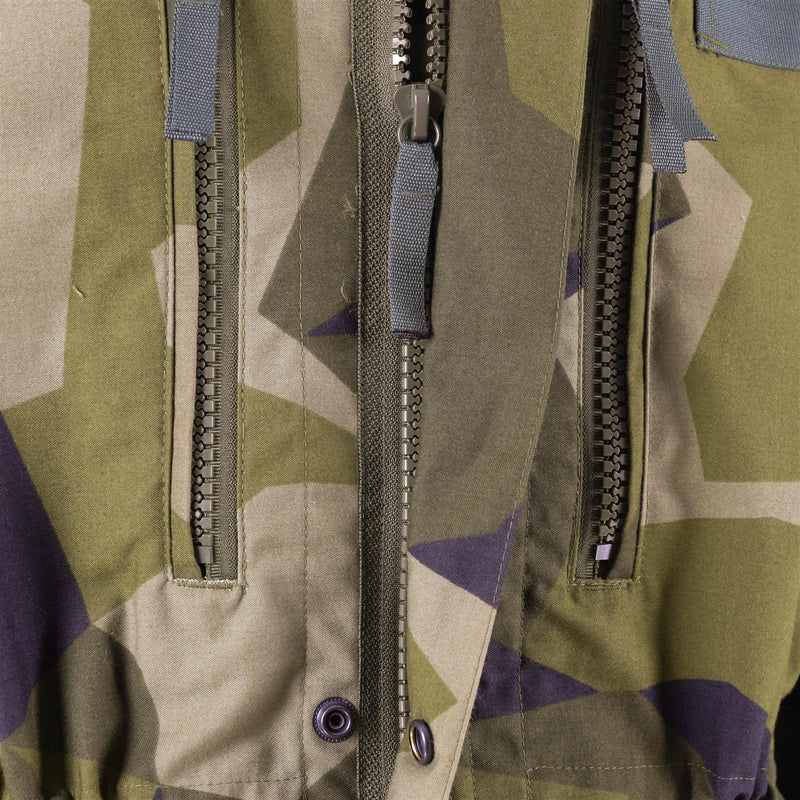 Original Swedish army heavy M90 jacket splinter camo military field troops NEW