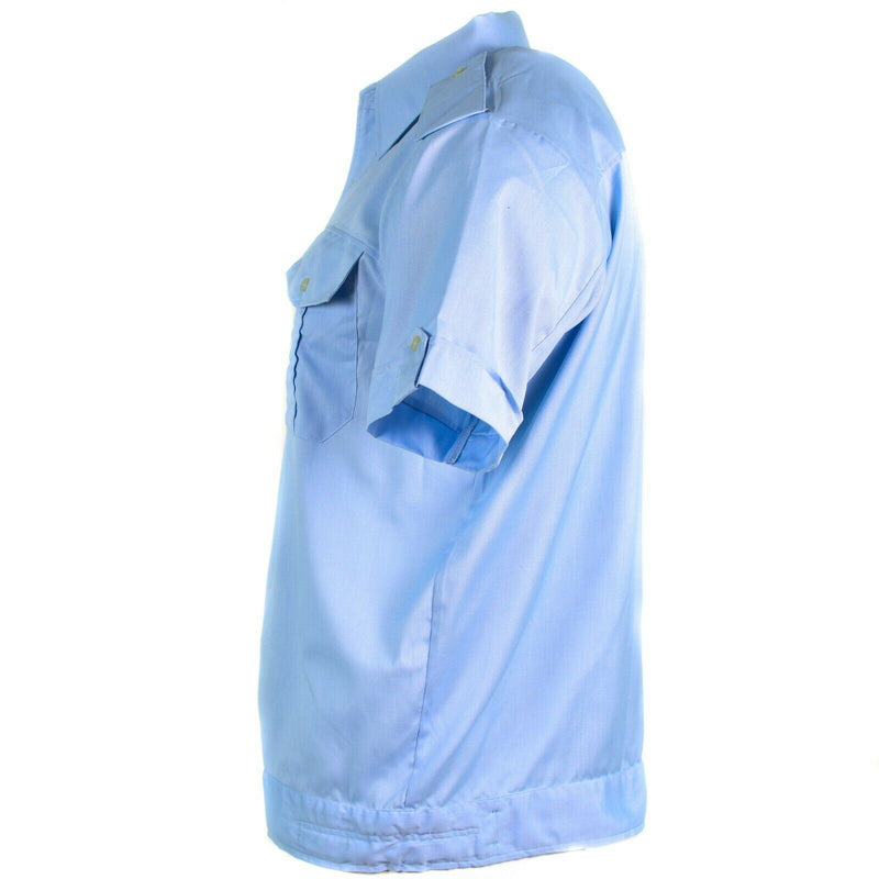 Véritable chemise militaire slovaque BDU bleu manches courtes NEUF