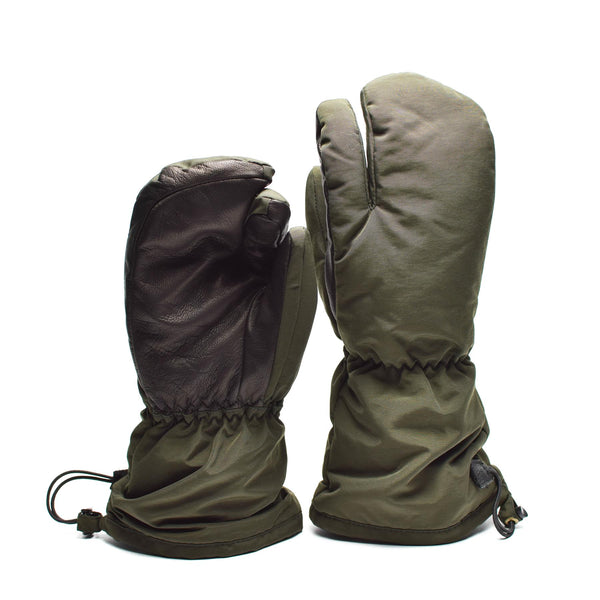 Véritables mitaines de l'armée danoise pour les doigts de gâchette, gants Syna-Tex OD NEUF