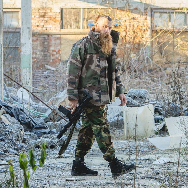 Pantalones de carga militar italiano originales Combate de bosque de camuflaje de camuflaje Noche Nuevo