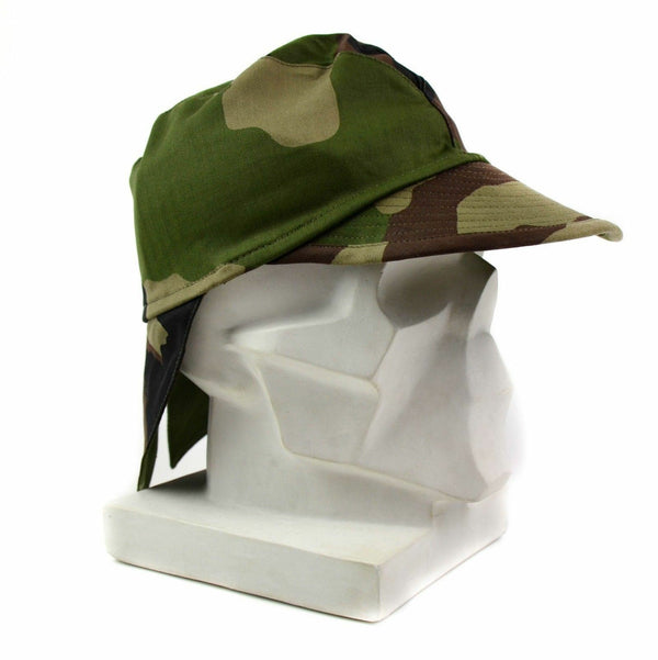Véritable casquette de combat de l'armée française Chapeau queue de pie camouflage CCE avec rabat de cou