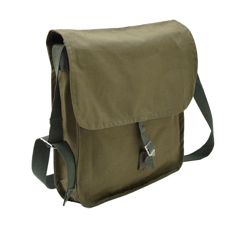 Bolso de hombro de oliva del ejército búlgaro original Correa ajustable Viajes al aire libre NUEVO