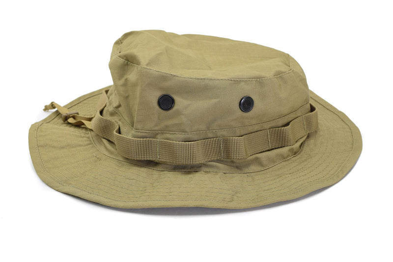 Mil-Tec Brand Military style coyote boonie hat ripstop lightweight camping cap
