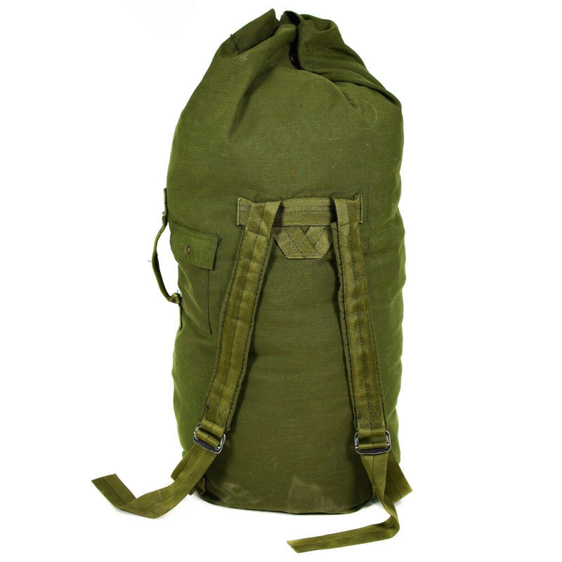 Genuine US Army Duffel Bag Large Military Olive Green Sack Canvas sea sack pack