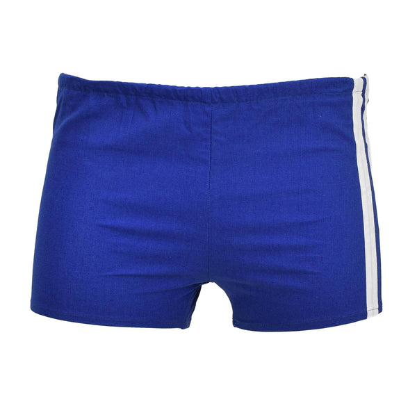 Short sportivi blu militari cechi originali uomini elasticizzati in vita Nuovo