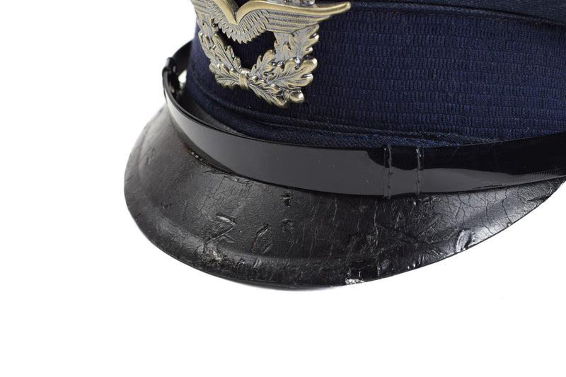 Genuine German army visor cap. Air forces military peaked hat luftware NEW