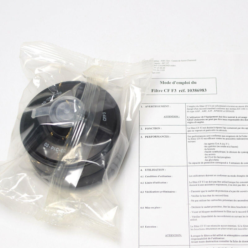 Soviet Russian gas mask PDF-7 Child full set NATO Filter CF F3 NBC 40 mm NEW