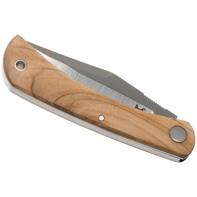Fox Knives Brand Italy LIBAR folding knife stainless steel M390 Olive wood handle