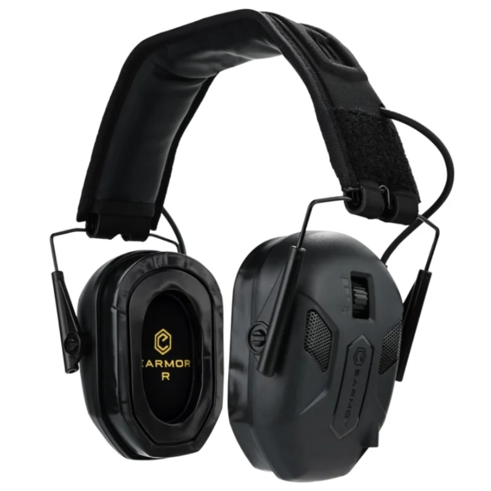 EARMOR M300X Protector Auditivo Electrónico 24dB NRR Táctico Exterior Negro