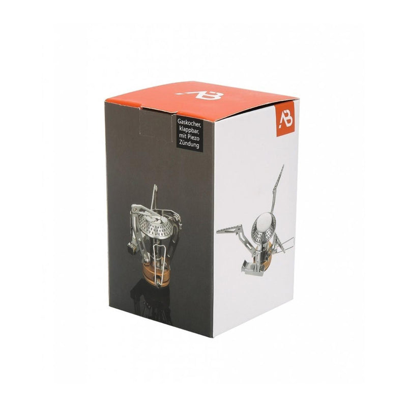 A.Blochl portable camping gas burner stove foldable piezo ignition titanium NEW