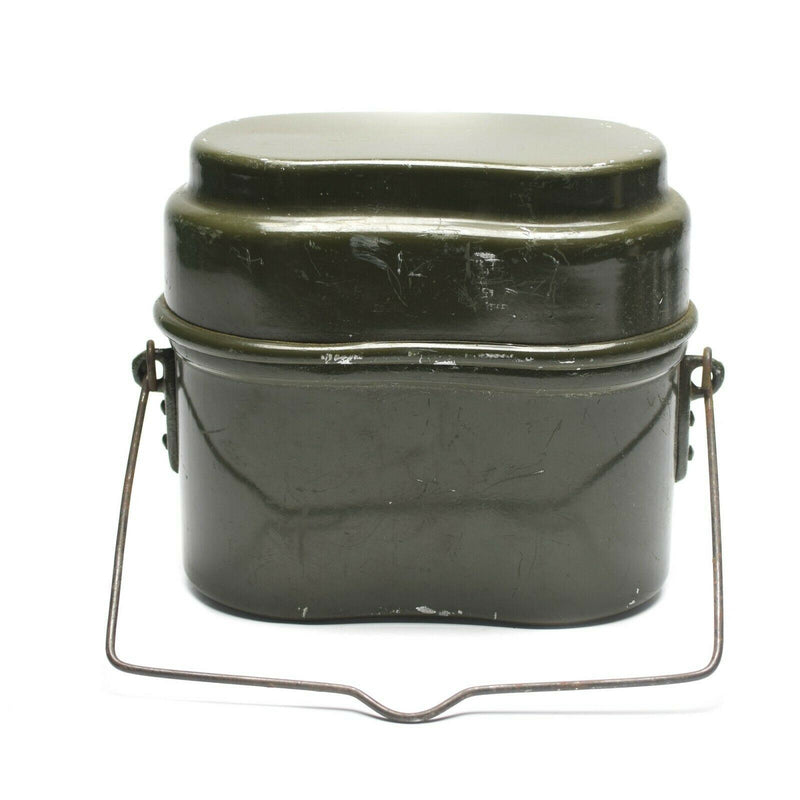 Genuine Hungarian Army mess kit. Aluminium military bowler pot 2pcs set