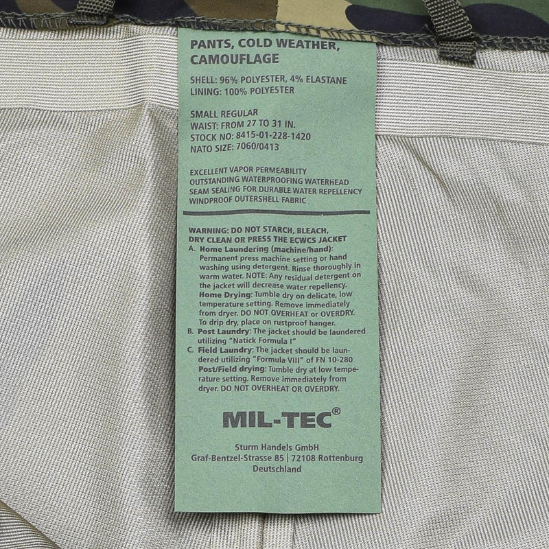 Pantaloni da clima freddo in stile milia