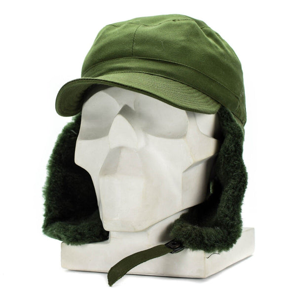 Origineel Zweeds Zweden militair leger Winter Green M59 Combat Field Cap Hat Nieuw