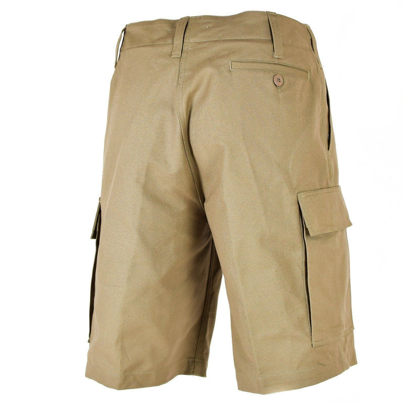 Genuine German army issue MOLESKIN SHORTS Durable cargo summer Khaki Beige NEW
