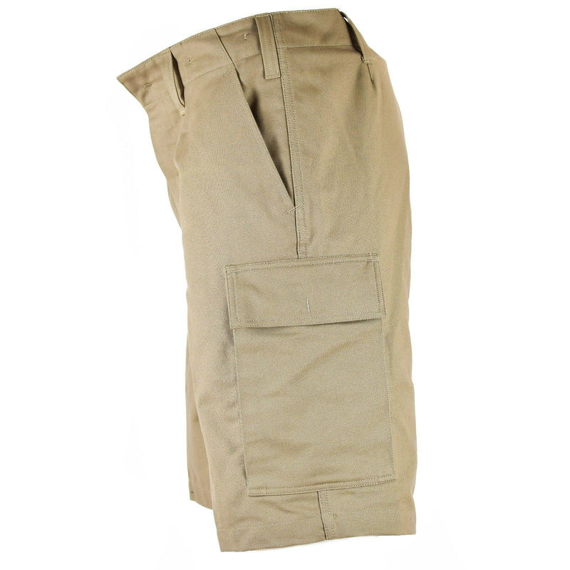Genuine German army issue MOLESKIN SHORTS Durable cargo summer Khaki Beige NEW