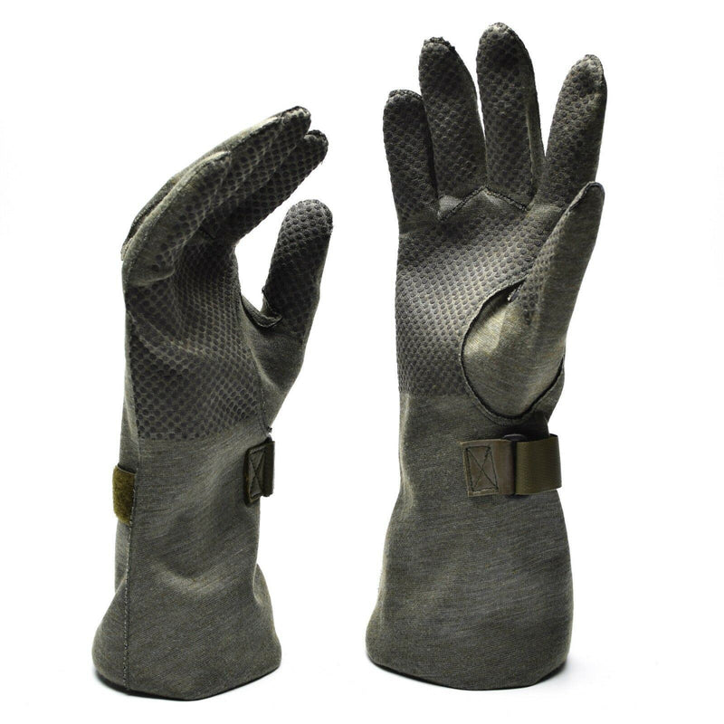 Gants de pilote Nomex d'origine de l'armée allemande avec pince grise, édition militaire, NEUF
