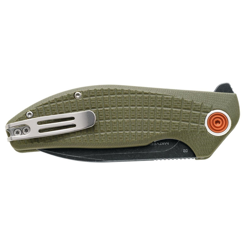 Fox Knives ACUTUS BF - 764 OD Folding Pocket Knife Stainless Steel Blade D2 - GoMilitar