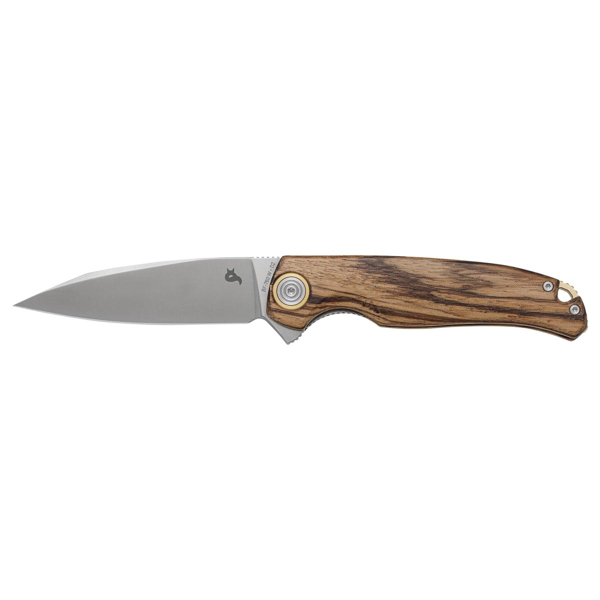 Fox Knives ARGUS Couteau de poche pliant Drop Point 59-61 HRC Acier inoxydable D2