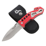 Fox Knives BF-117 Navaja de Bolsillo Plegable Acero Inoxidable AISI 440A Mango Naranja