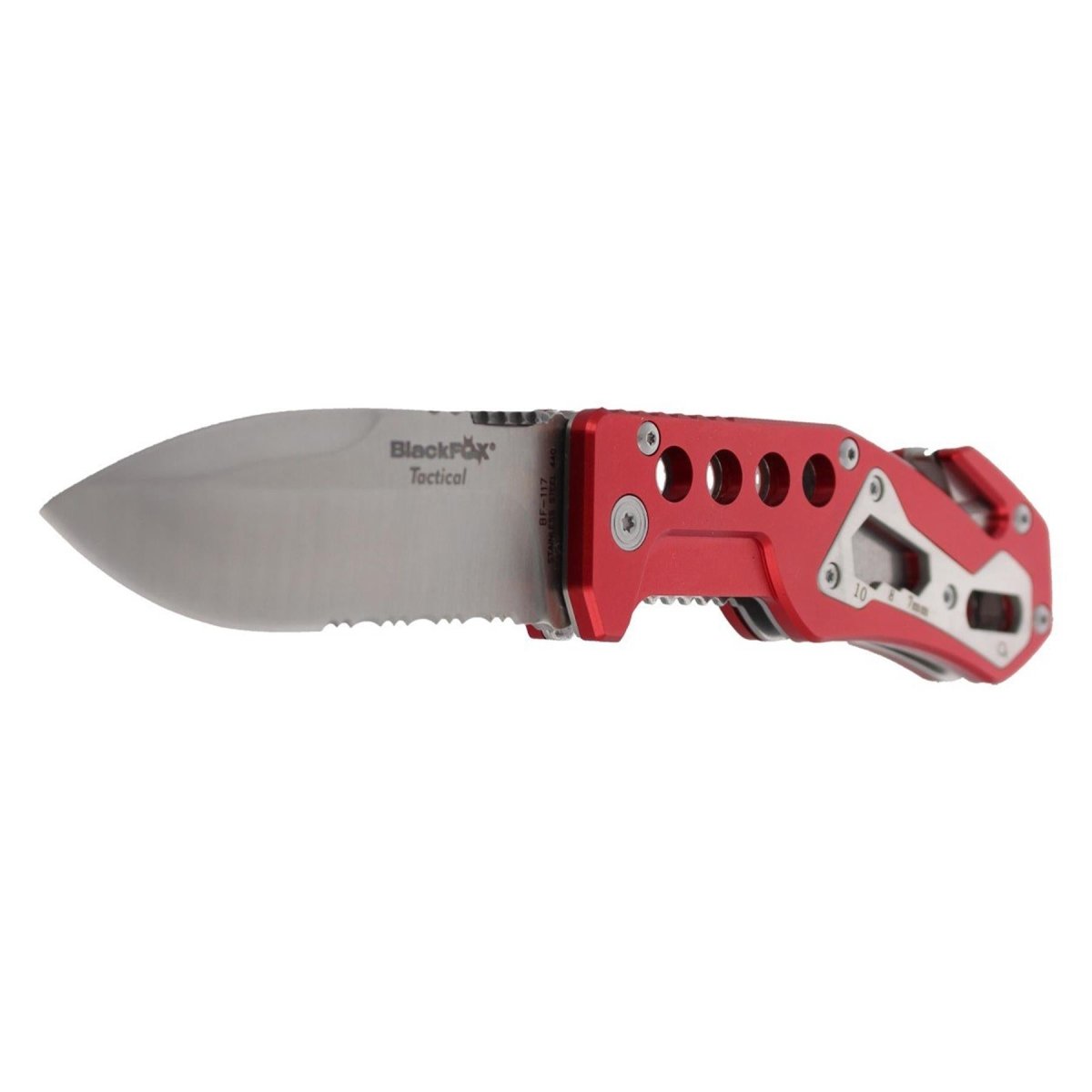 Fox Knives BF-117 Navaja de Bolsillo Plegable Acero Inoxidable AISI 440A Mango Naranja