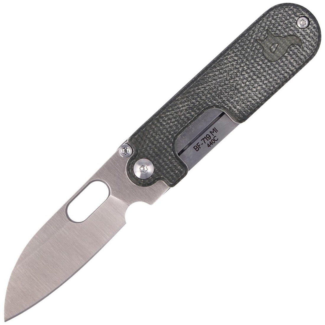 Fox Knives Brand BEAN GEN2 Klapptaschenmesser aus satiniertem 440C-Edelstahl