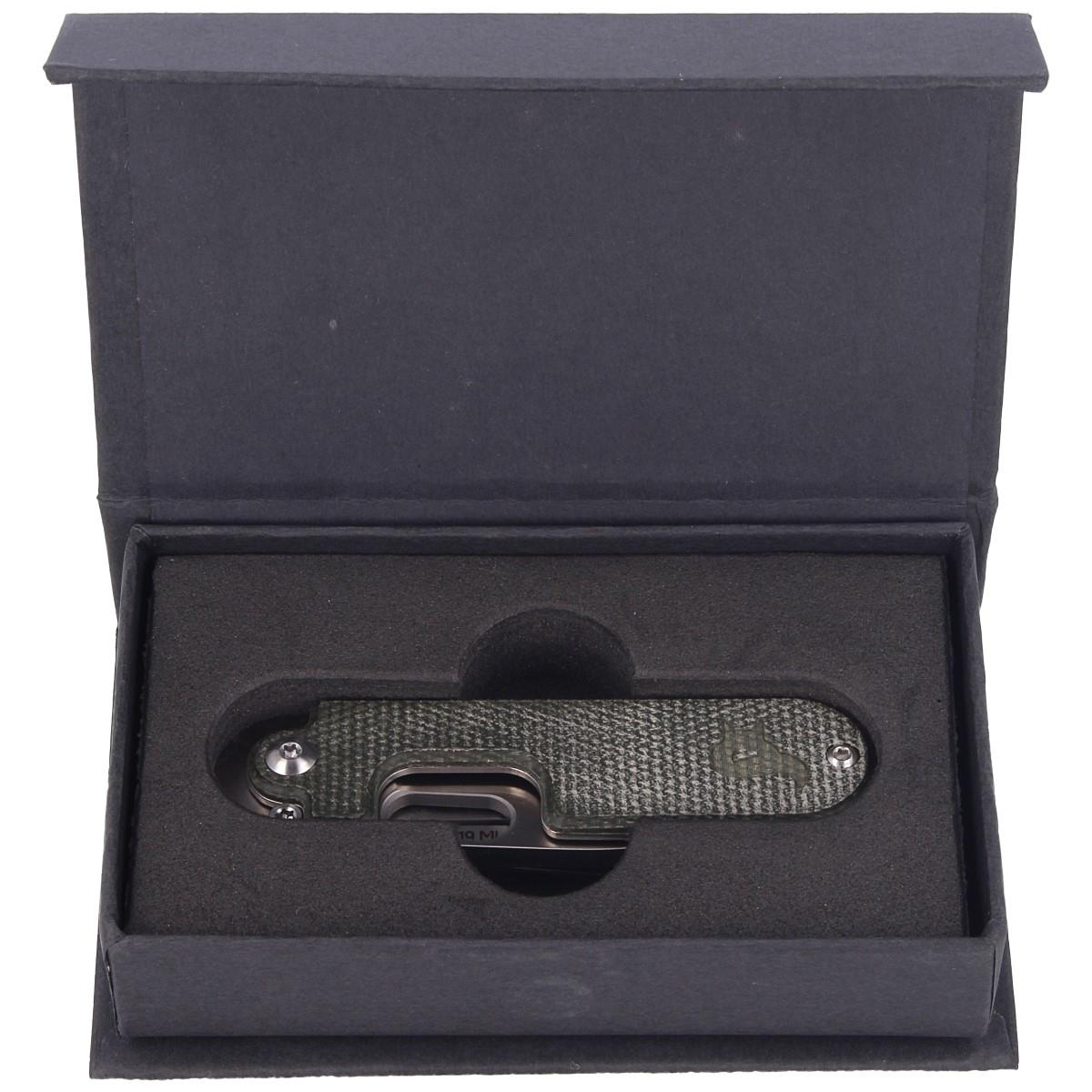 Fox Knives Brand BEAN GEN2 Klapptaschenmesser aus satiniertem 440C-Edelstahl