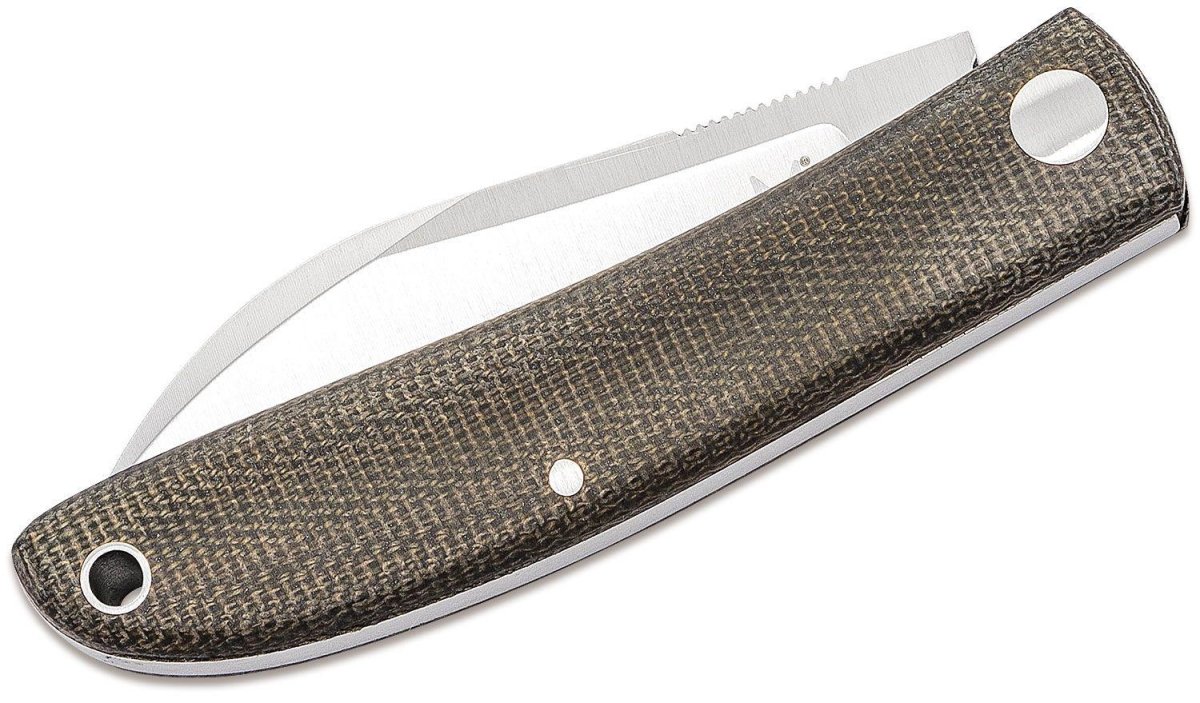 Fox Knives Brand Italy Livri zakmes RVS M390 Groen Micarta
